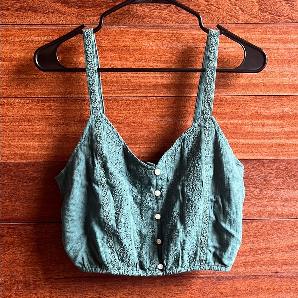 American Eagle Outfitters Green Tank
